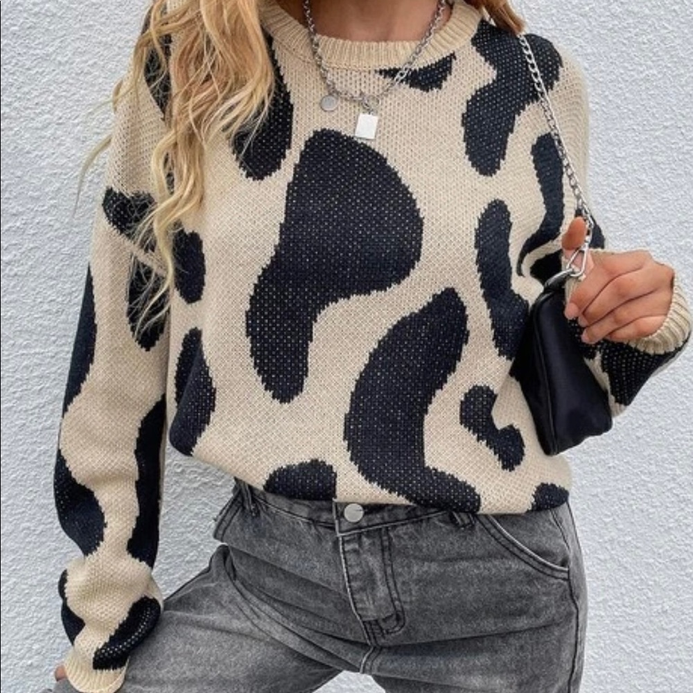 Cow print Sweater